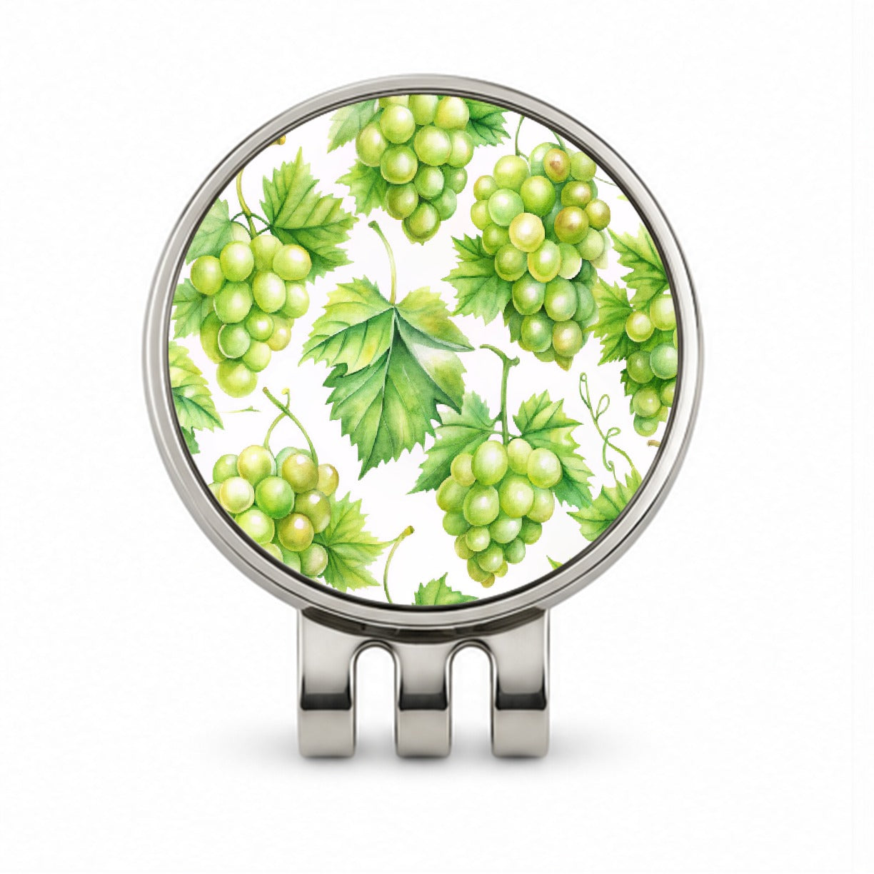 Bunches Of Green Grapes Golf Hat Clip with Ball Marker