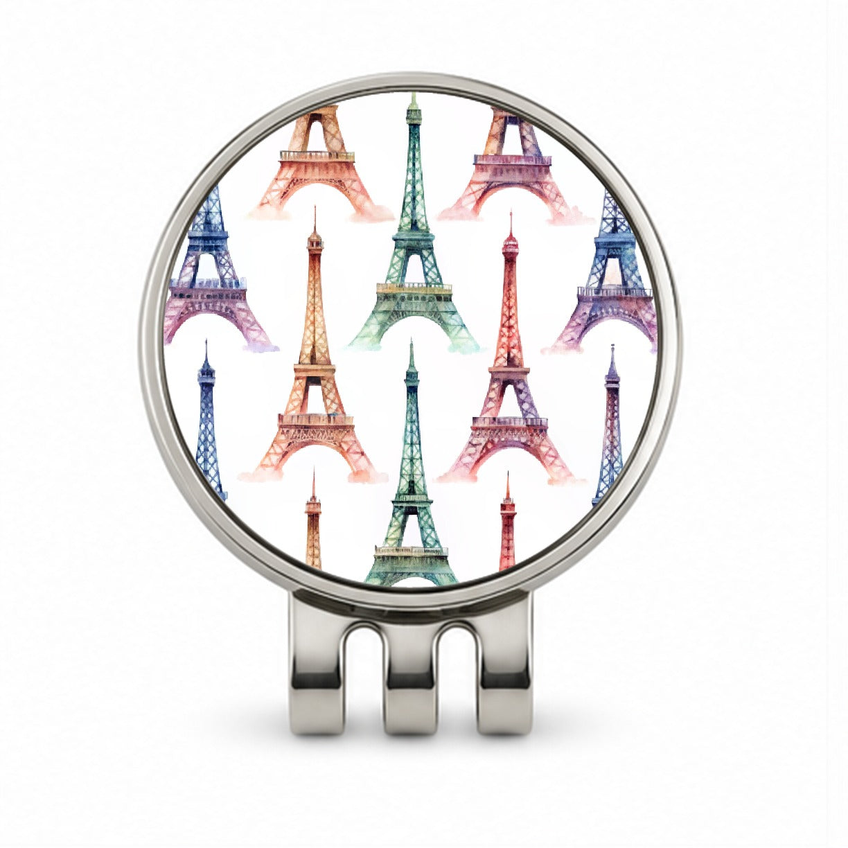 Eiffel Towers Paris City Beautiful Golf Hat Clip with Ball Marker