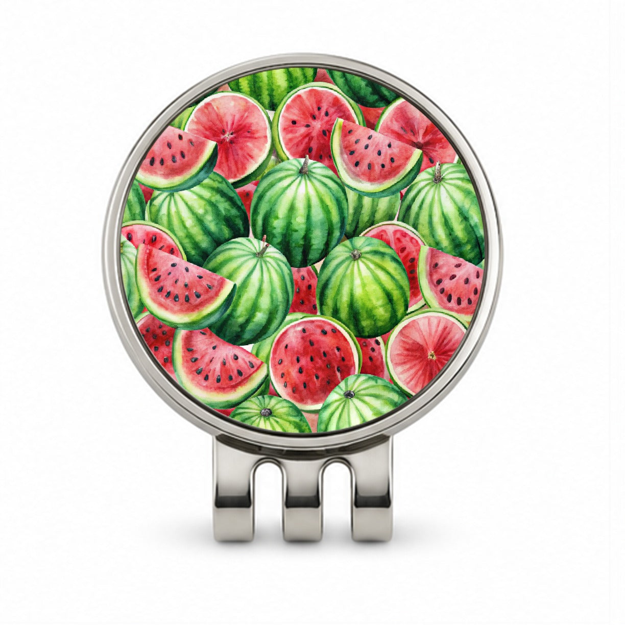 Lots Of Watermelons Golf Hat Clip with Ball Marker