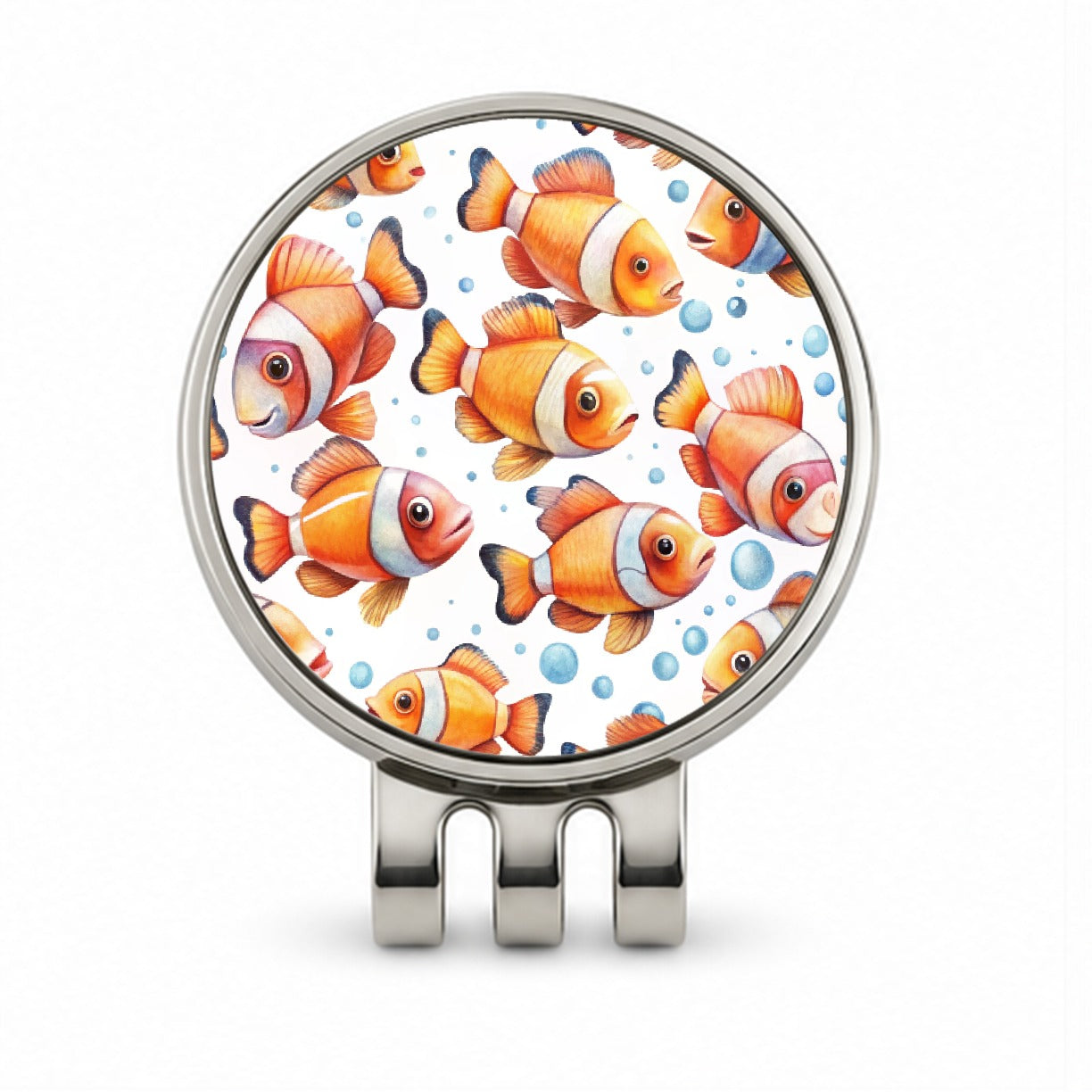 Lots Of Sweet Clownfish Golf Hat Clip with Ball Marker