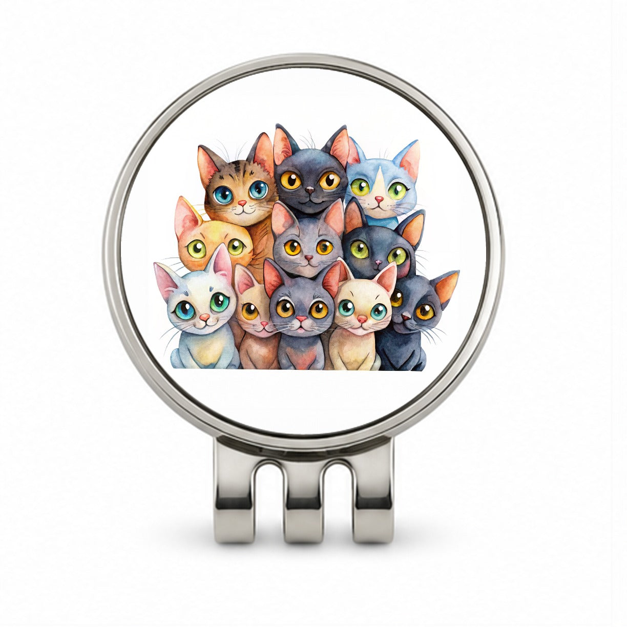 Sweet Bombay Cats Golf Hat Clip with Ball Marker