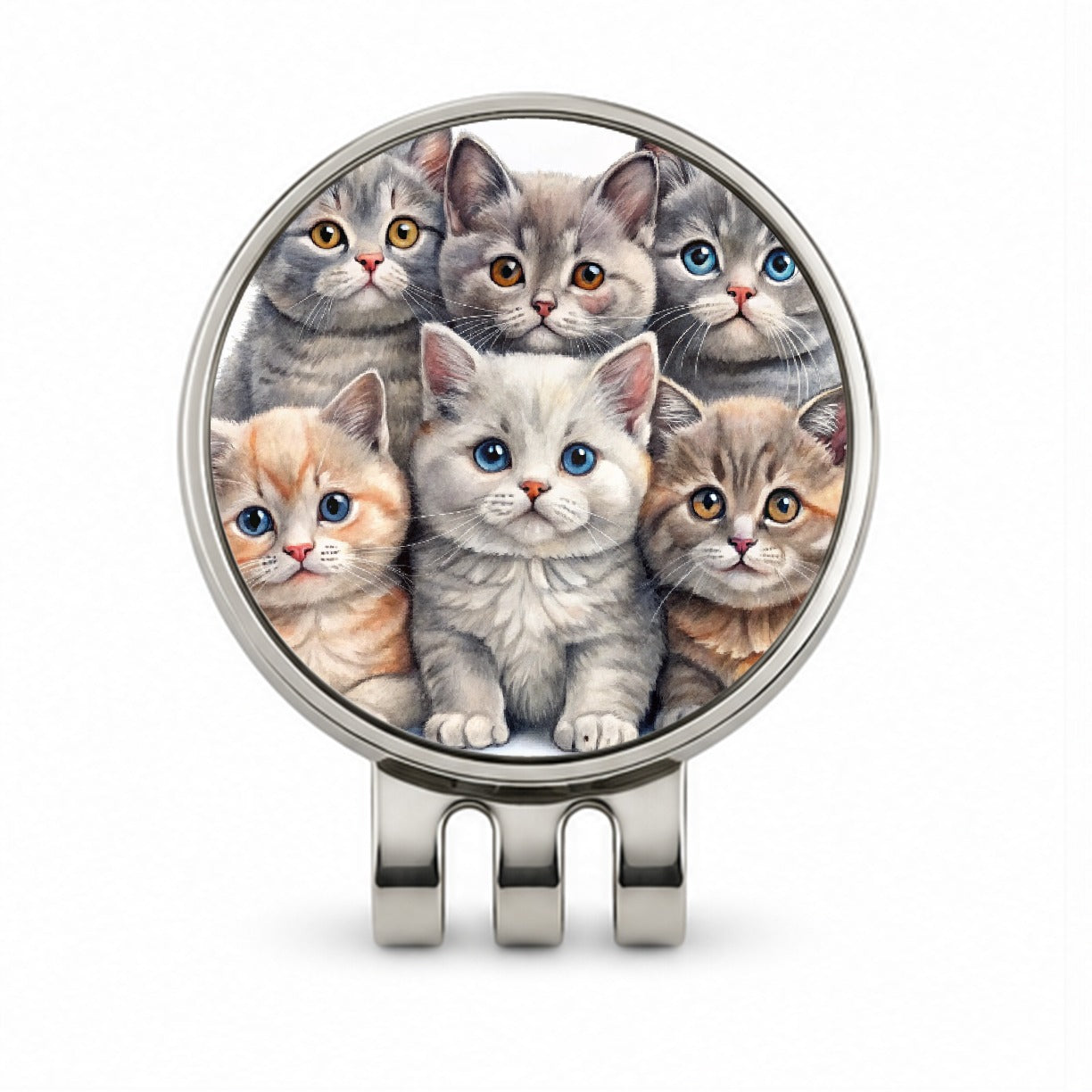 Sweet British Shorthair Cats Golf Hat Clip with Ball Marker