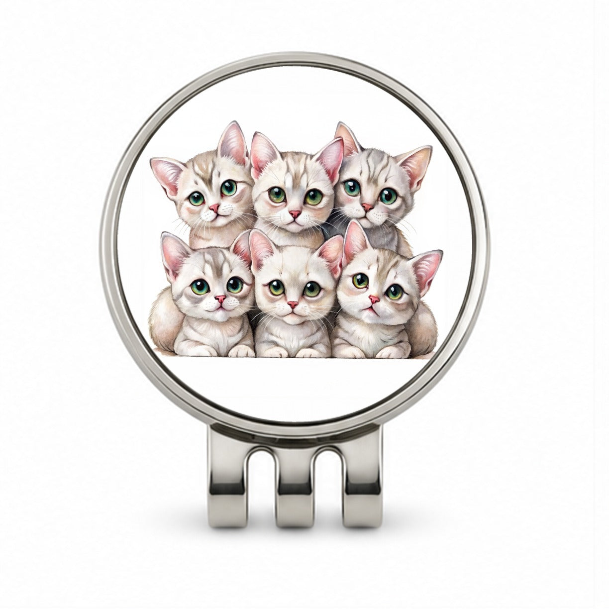 Sweet Burmilla Cats Golf Hat Clip with Ball Marker