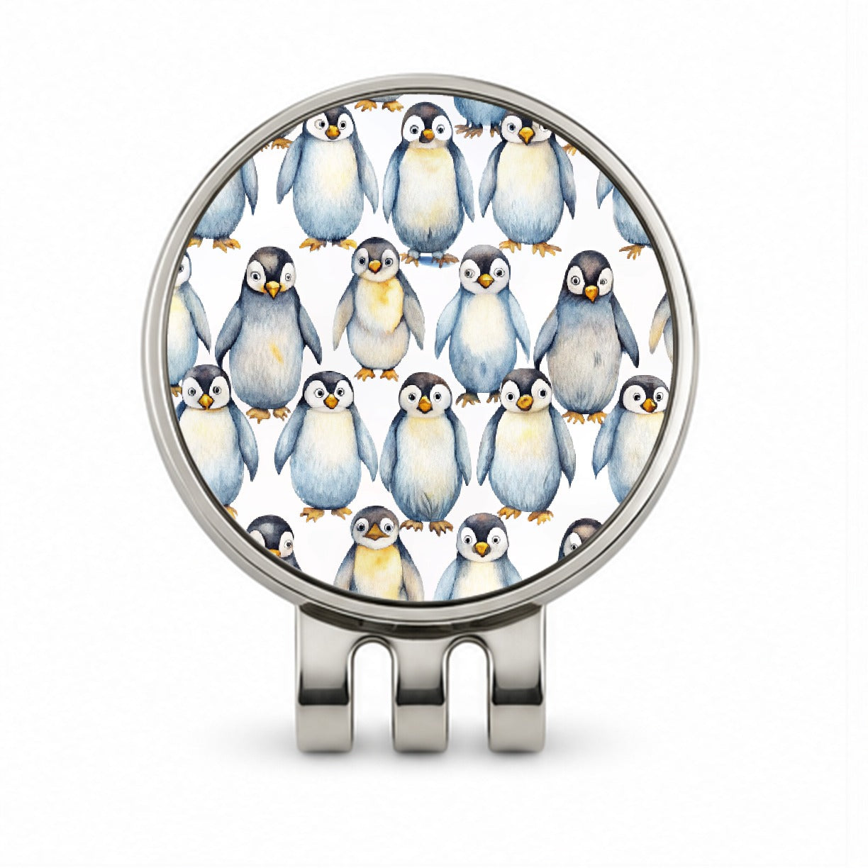 Sweet Emperor Penguins Golf Hat Clip with Ball Marker