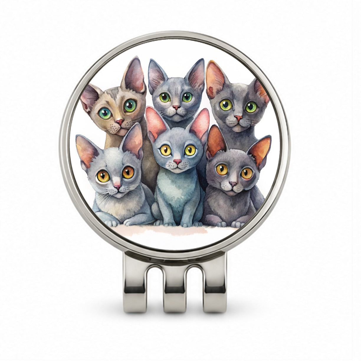 Sweet Korat Cats Golf Hat Clip with Ball Marker