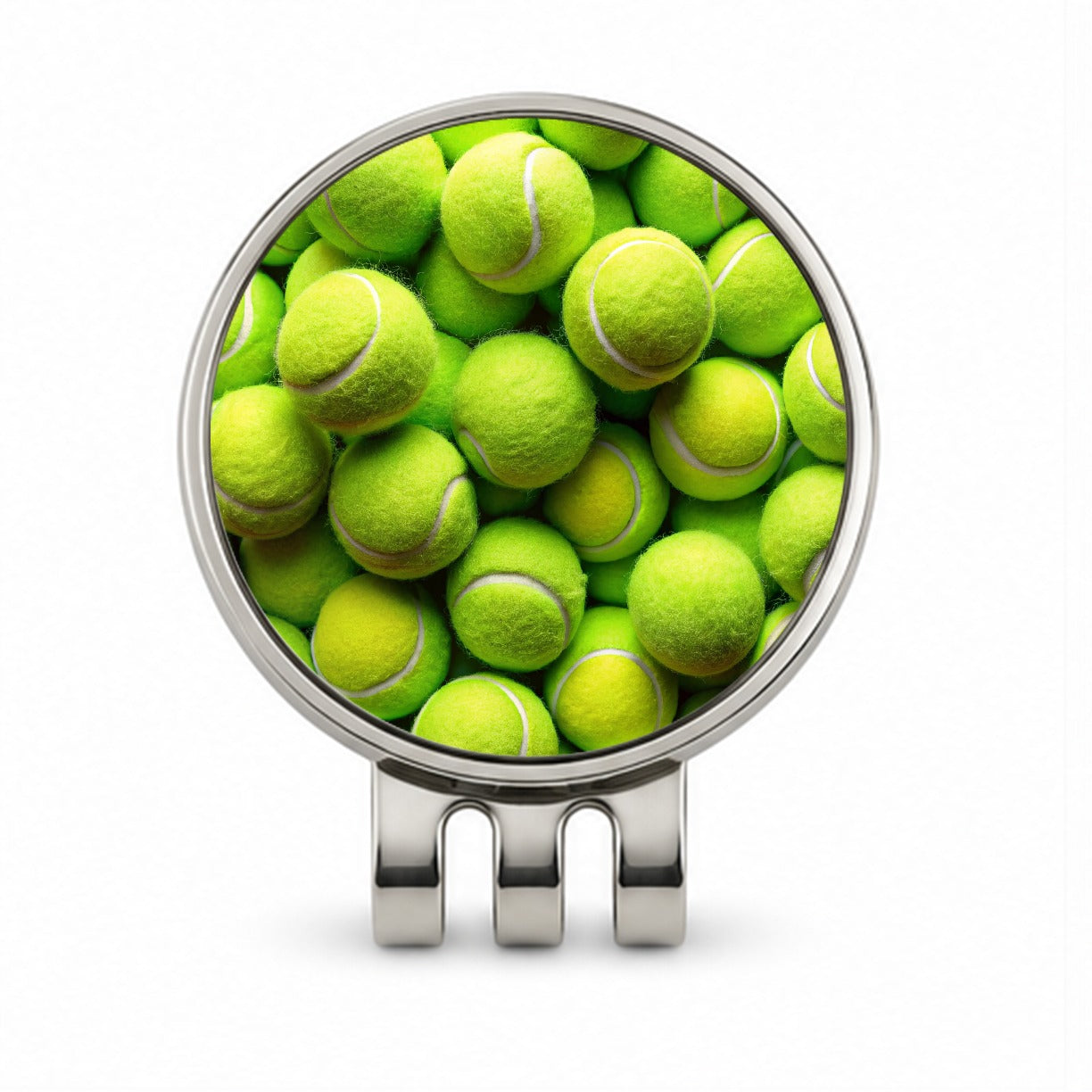 Lots Of Tennis Balls Golf Hat Clip with Ball Marker