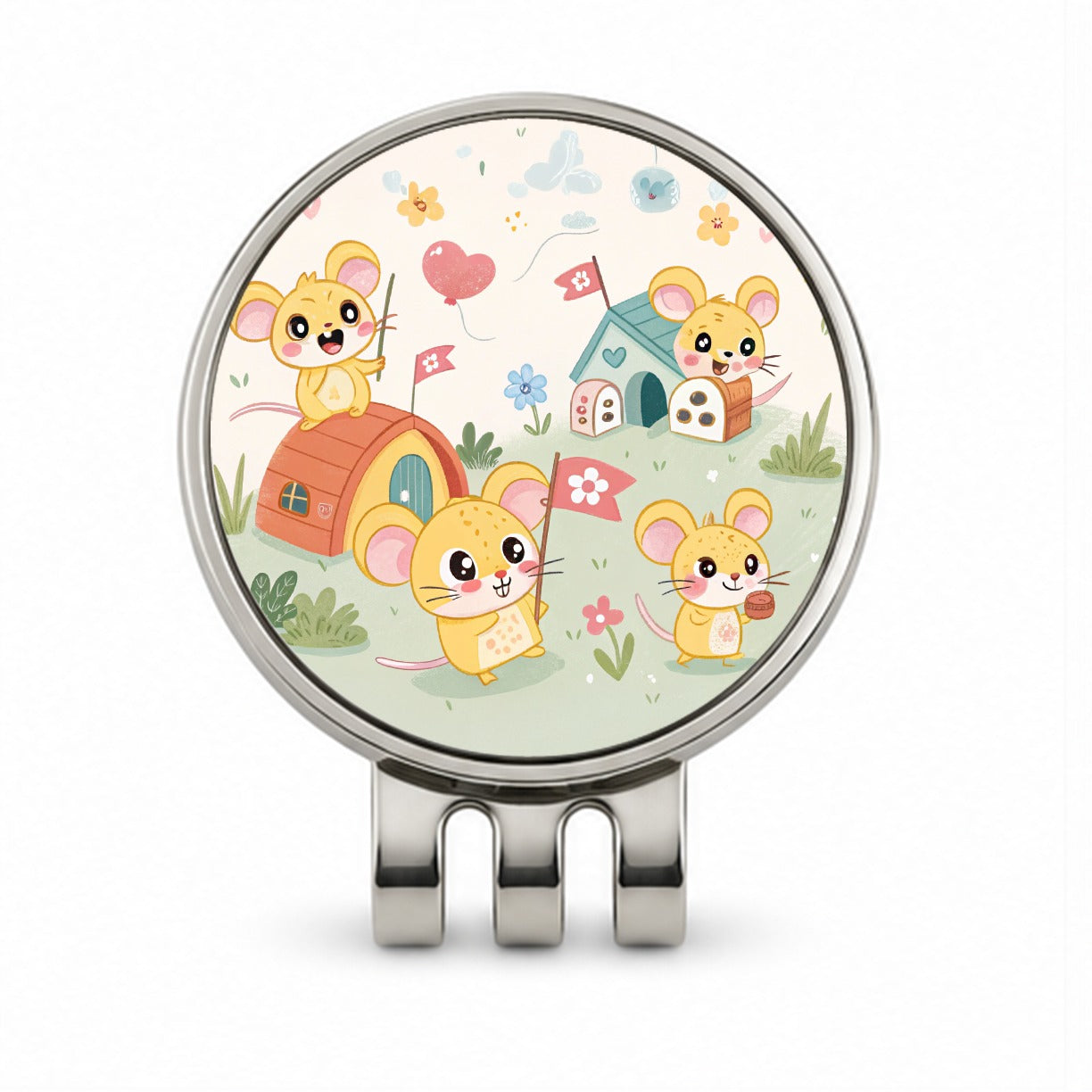 Kawaii Mice Mouse Golf Hat Clip with Ball Marker