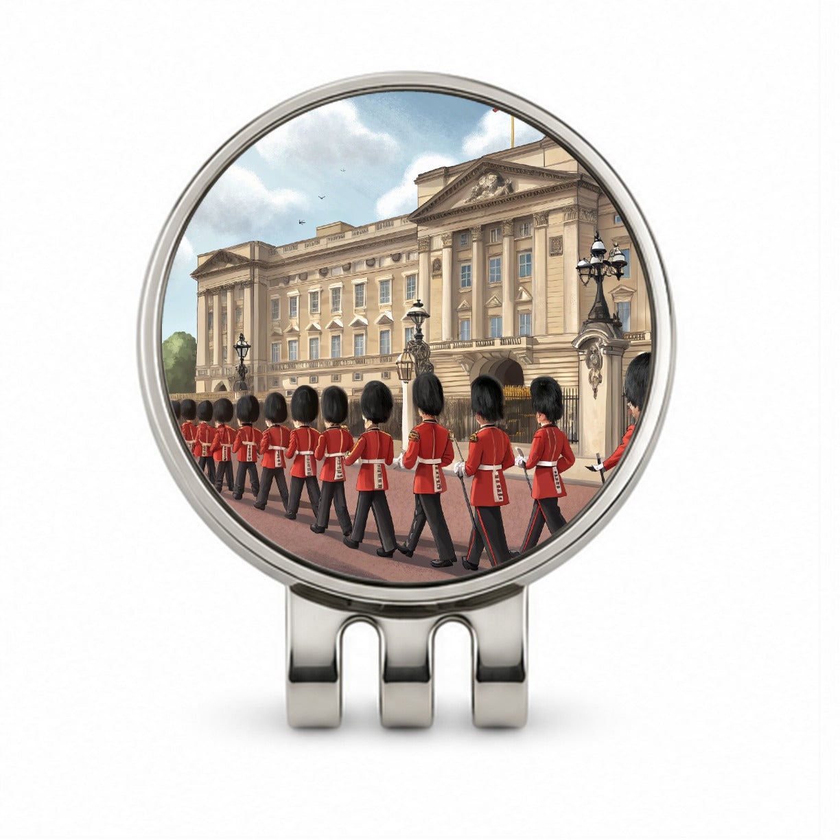Changing Of The Guard At Buckingham Palace London England Golf Hat Clip with Ball Marker