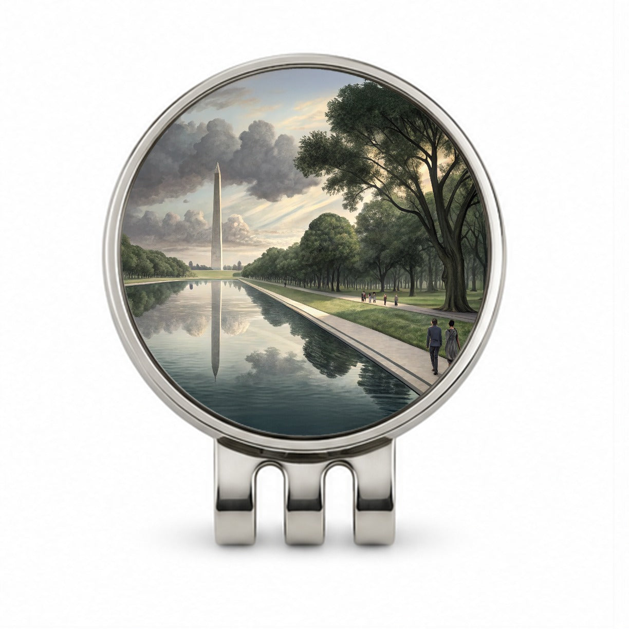 National Mall Reflecting Pool In Washington DC Golf Hat Clip with Ball Marker
