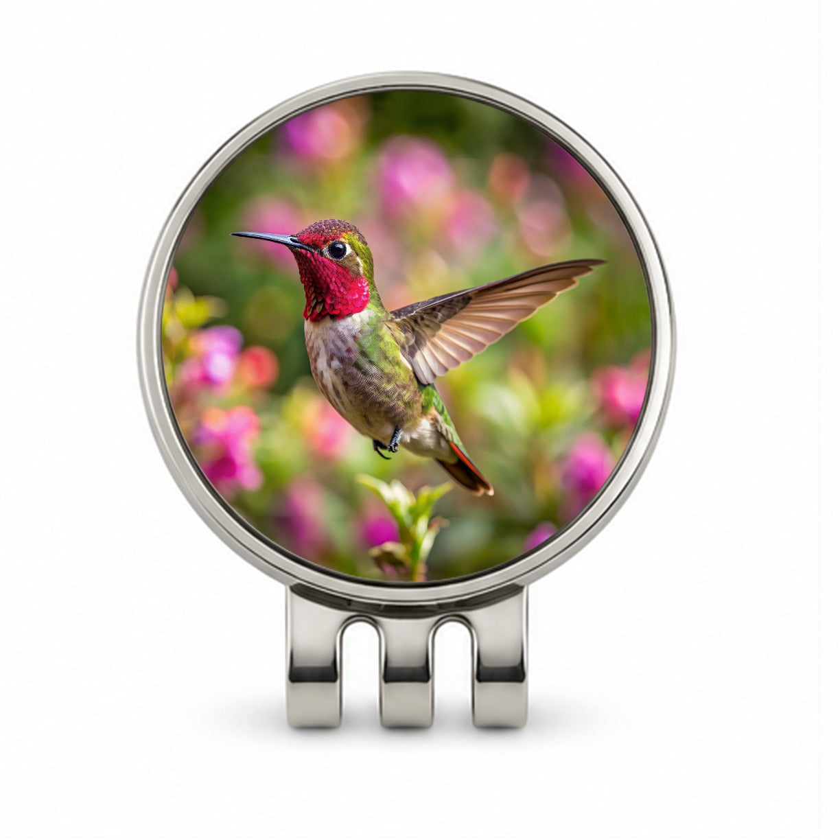 Anna's Hummingbird Backyard Bird Golf Hat Clip with Ball Marker