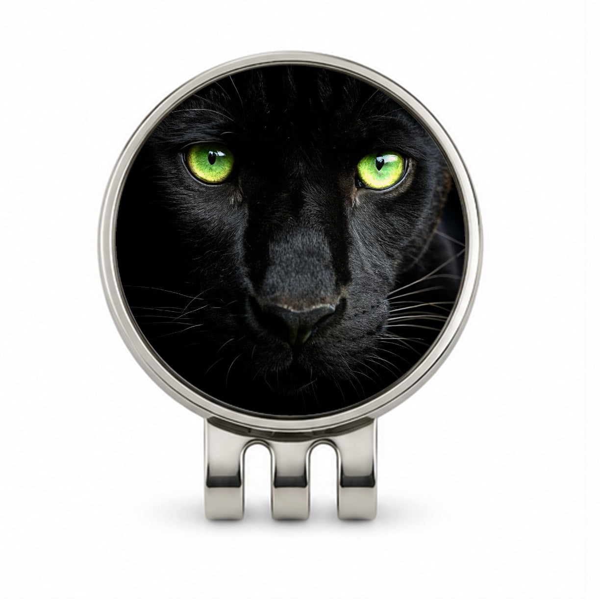 Black Panther Eyes Golf Hat Clip with Ball Marker