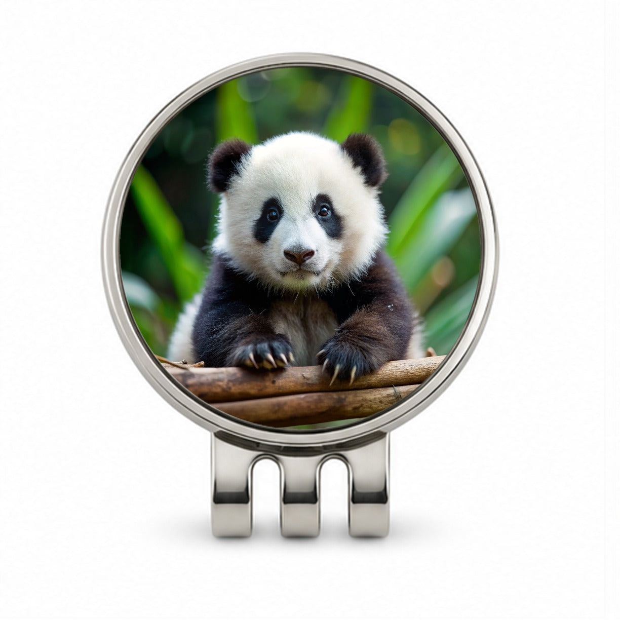 Giant Panda Baby Golf Hat Clip with Ball Marker