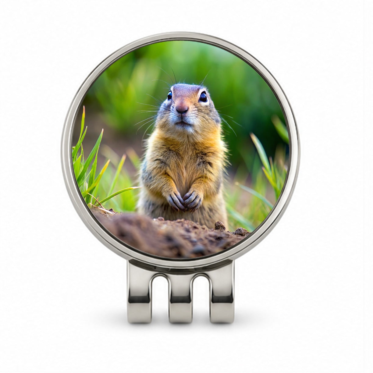 Gopher Golf Hat Clip with Ball Marker