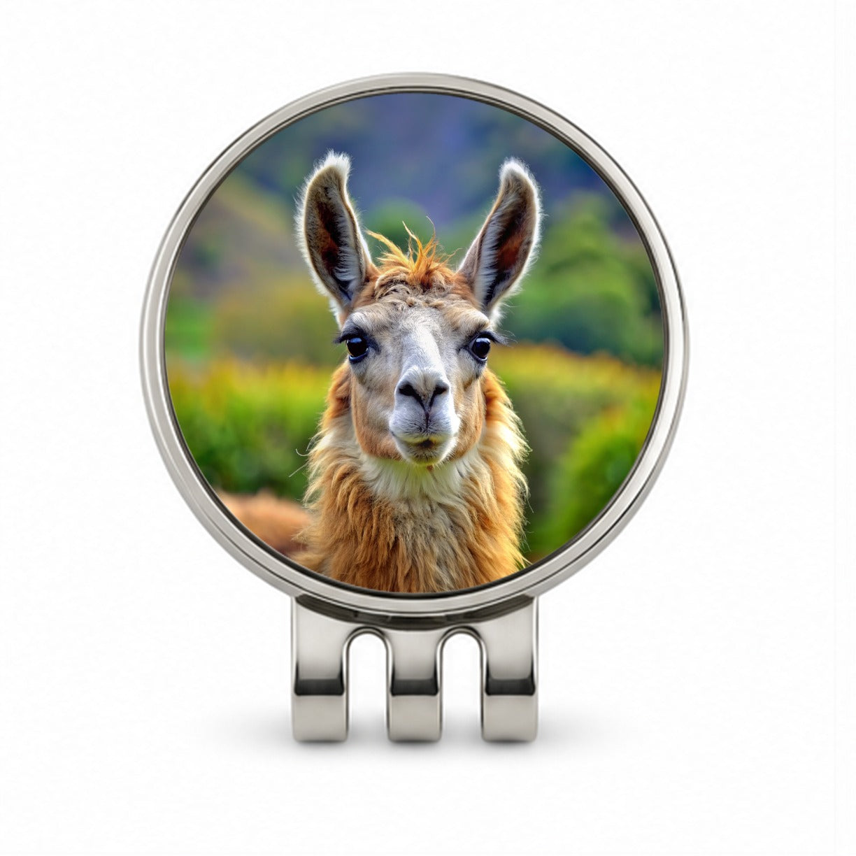 Llama Golf Hat Clip with Ball Marker