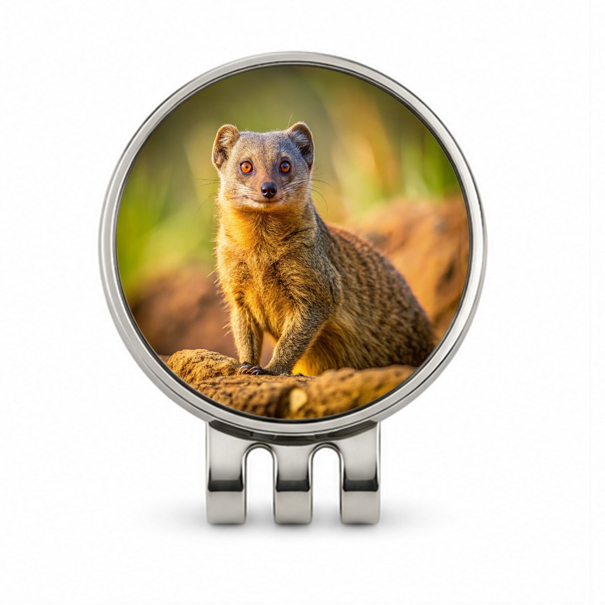 Mongoose Golf Hat Clip with Ball Marker