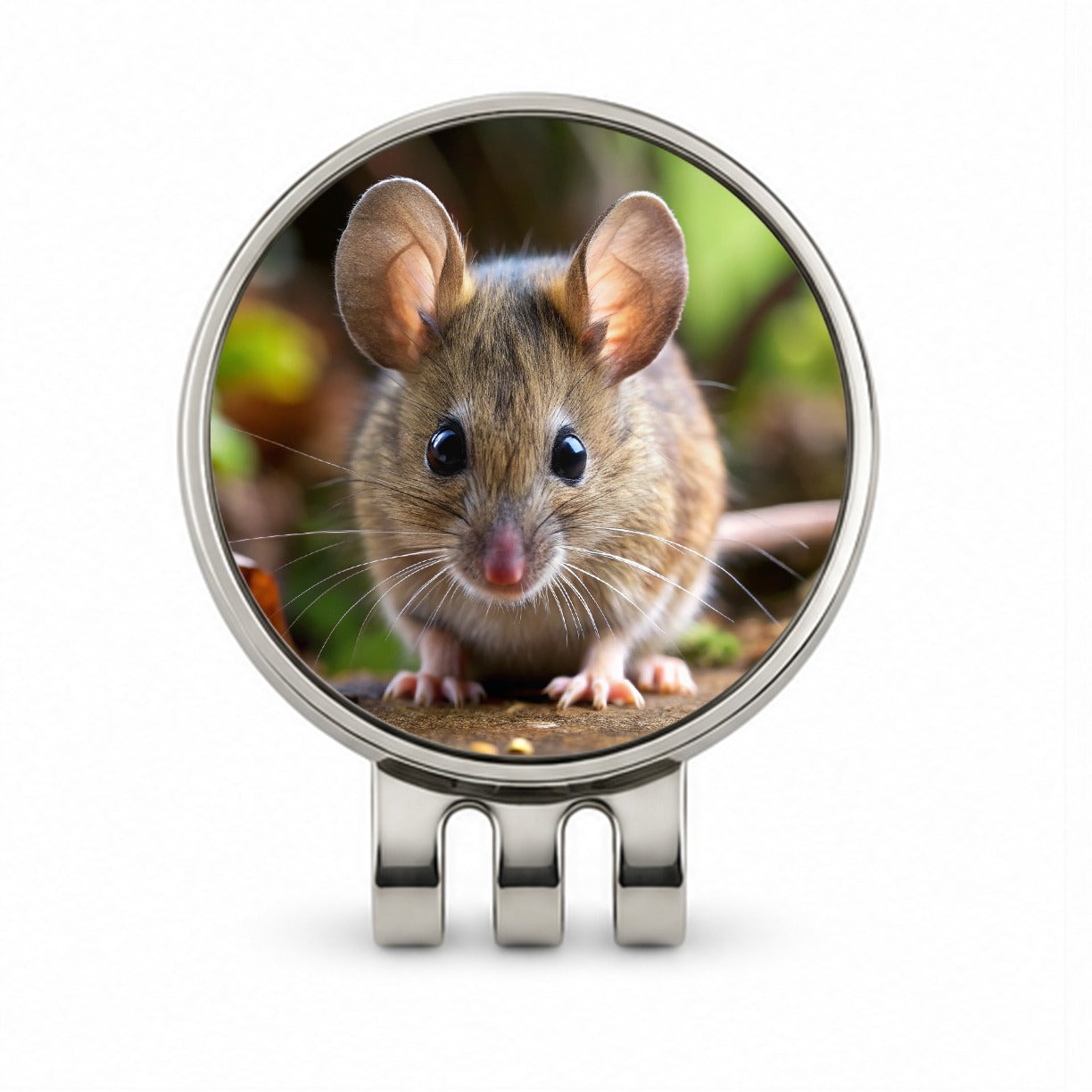 Mouse Golf Hat Clip with Ball Marker