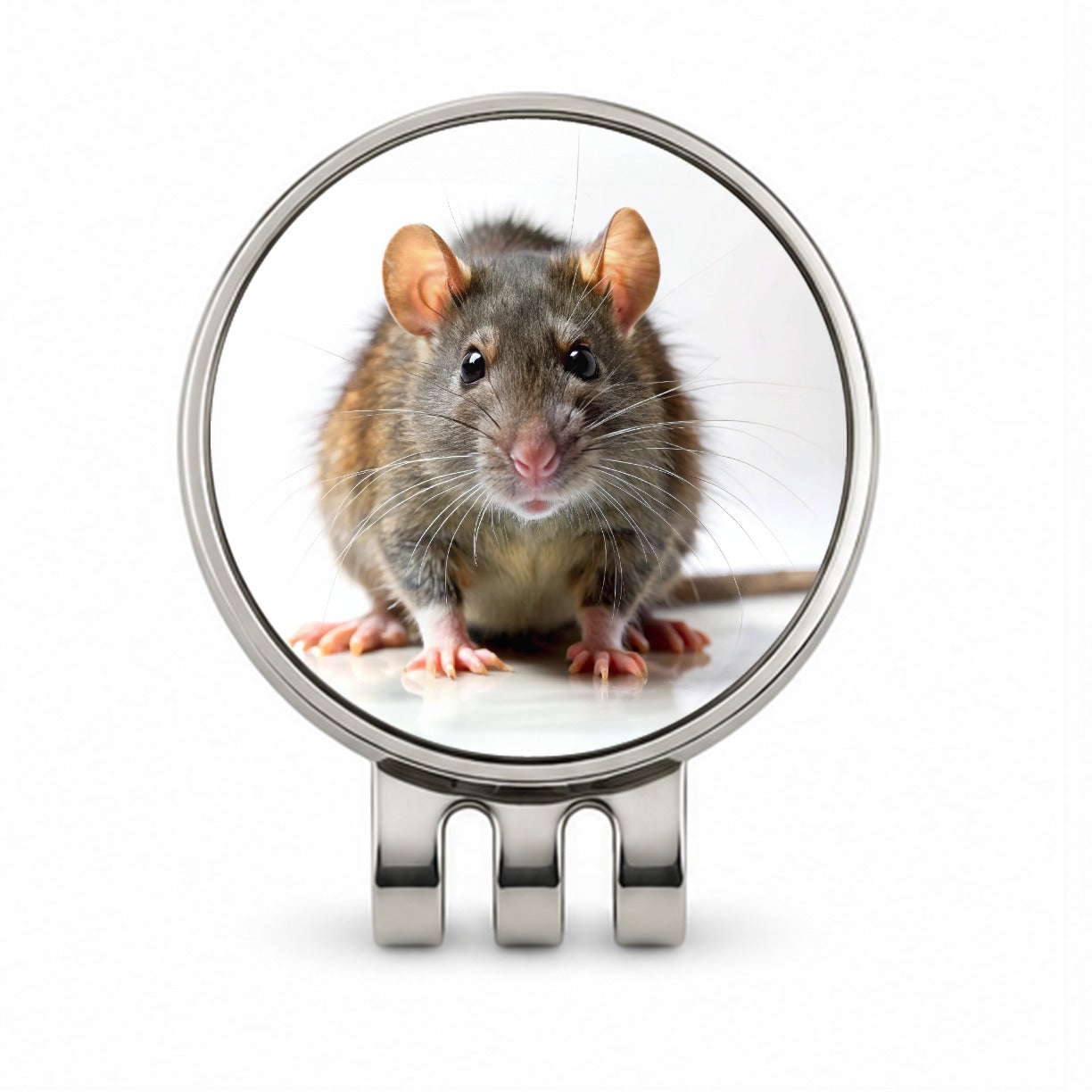 Rat Golf Hat Clip with Ball Marker