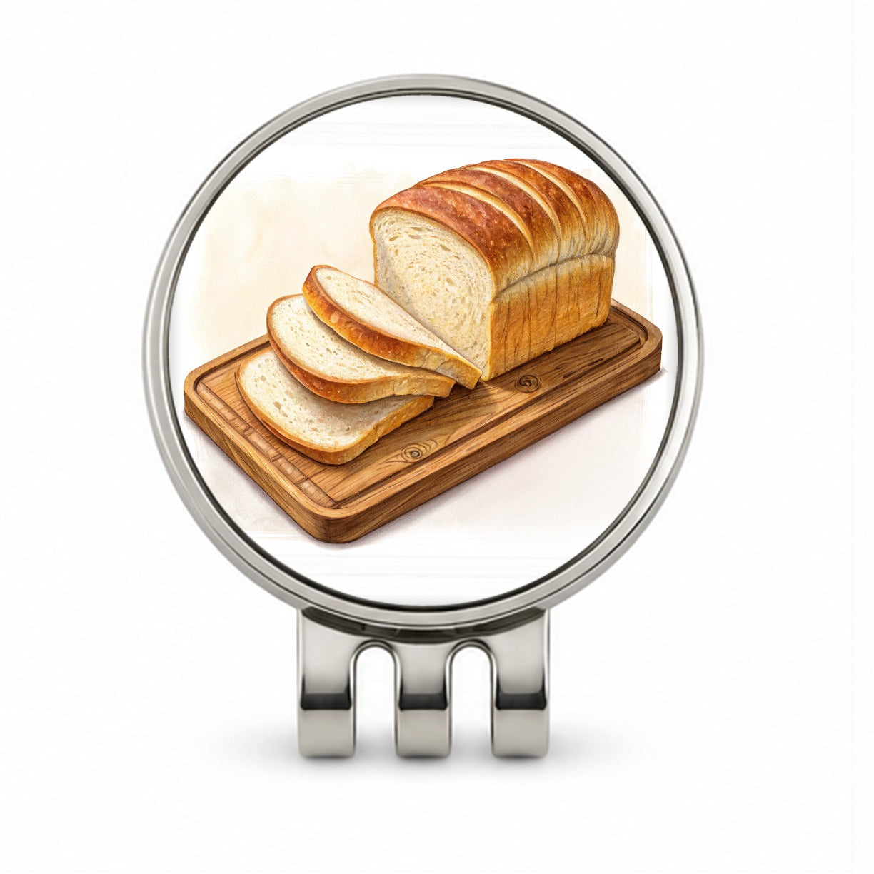 Sliced Bread Best Thing Since Golf Hat Clip with Ball Marker