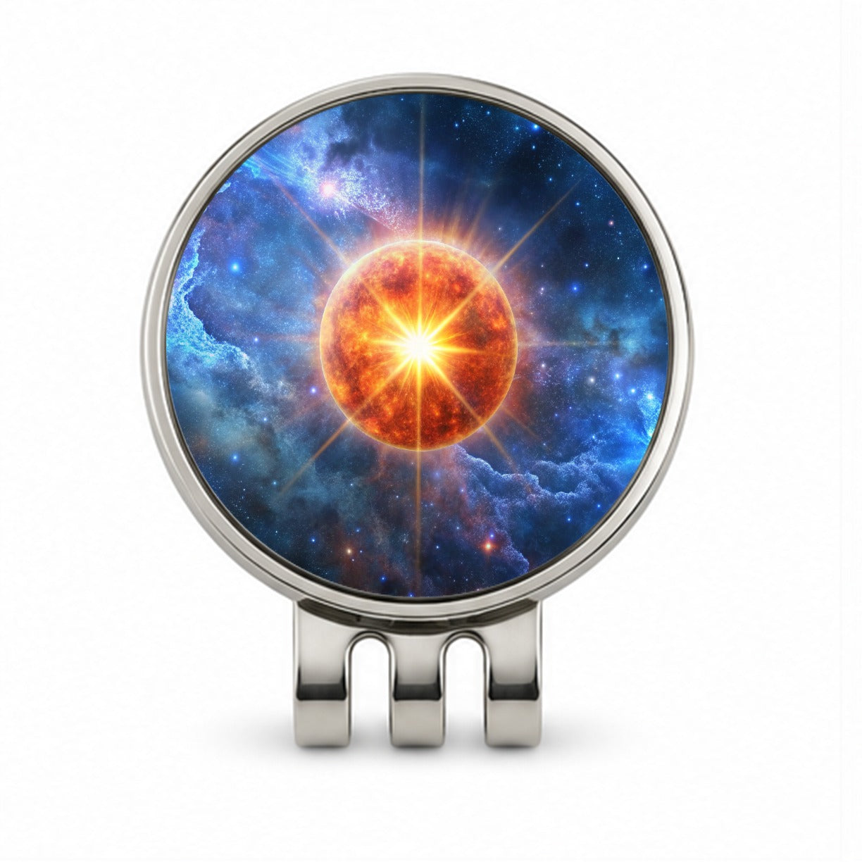 Star Going Nova Sci-fi Galaxy Space Golf Hat Clip with Ball Marker
