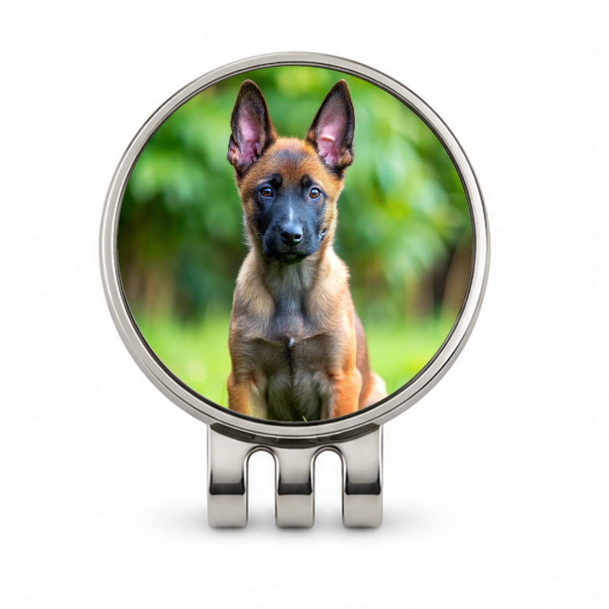 Belgian Malinois Dog Puppy Photo Golf Hat Clip with Ball Marker