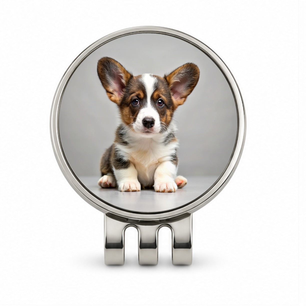 Cardigan Welsh Corgi Dog Puppy Photo Golf Hat Clip with Ball Marker