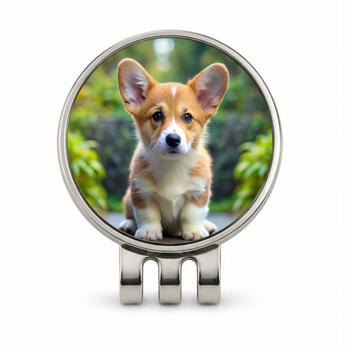Pembroke Welsh Corgi Dog Puppy Photo Golf Hat Clip with Ball Marker