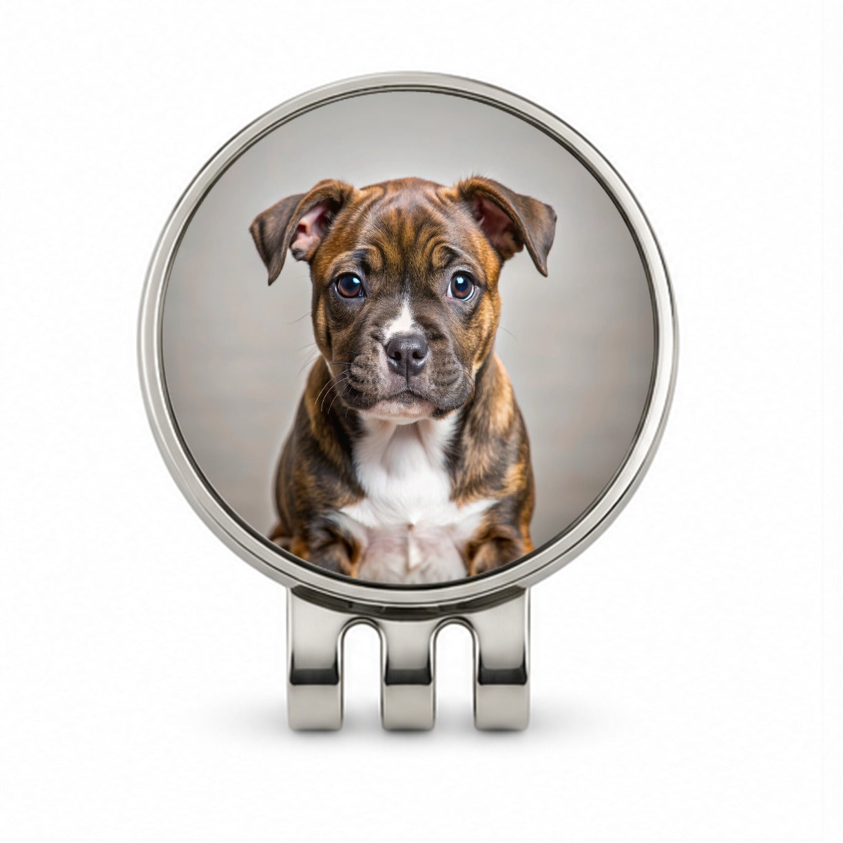 Staffordshire Bull Terrier Staffy Dog Puppy Photo Golf Hat Clip with Ball Marker