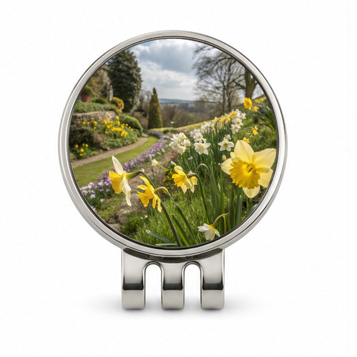 Daffodils Pretty Golf Hat Clip with Ball Marker