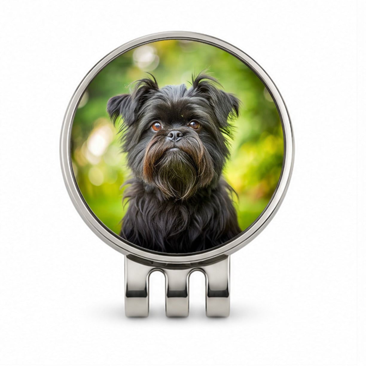 Affenpinscher Dog Photo Golf Hat Clip with Ball Marker