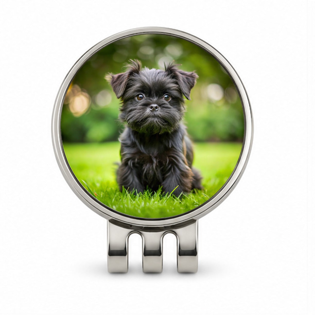Affenpinscher Dog Puppy Photo Golf Hat Clip with Ball Marker