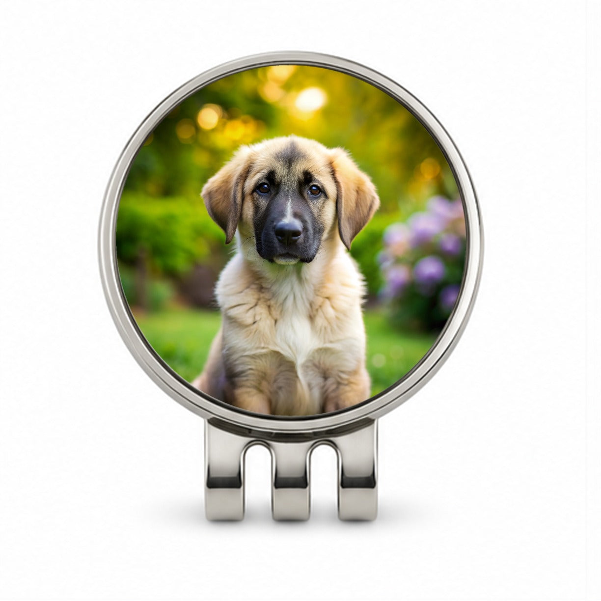 Anatolian Shepherd Dog Puppy Photo Golf Hat Clip with Ball Marker