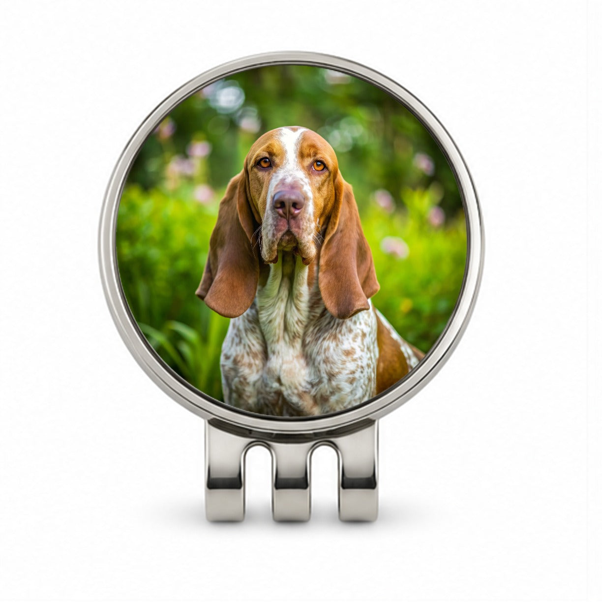 Bracco Italiano Dog Photo Golf Hat Clip with Ball Marker
