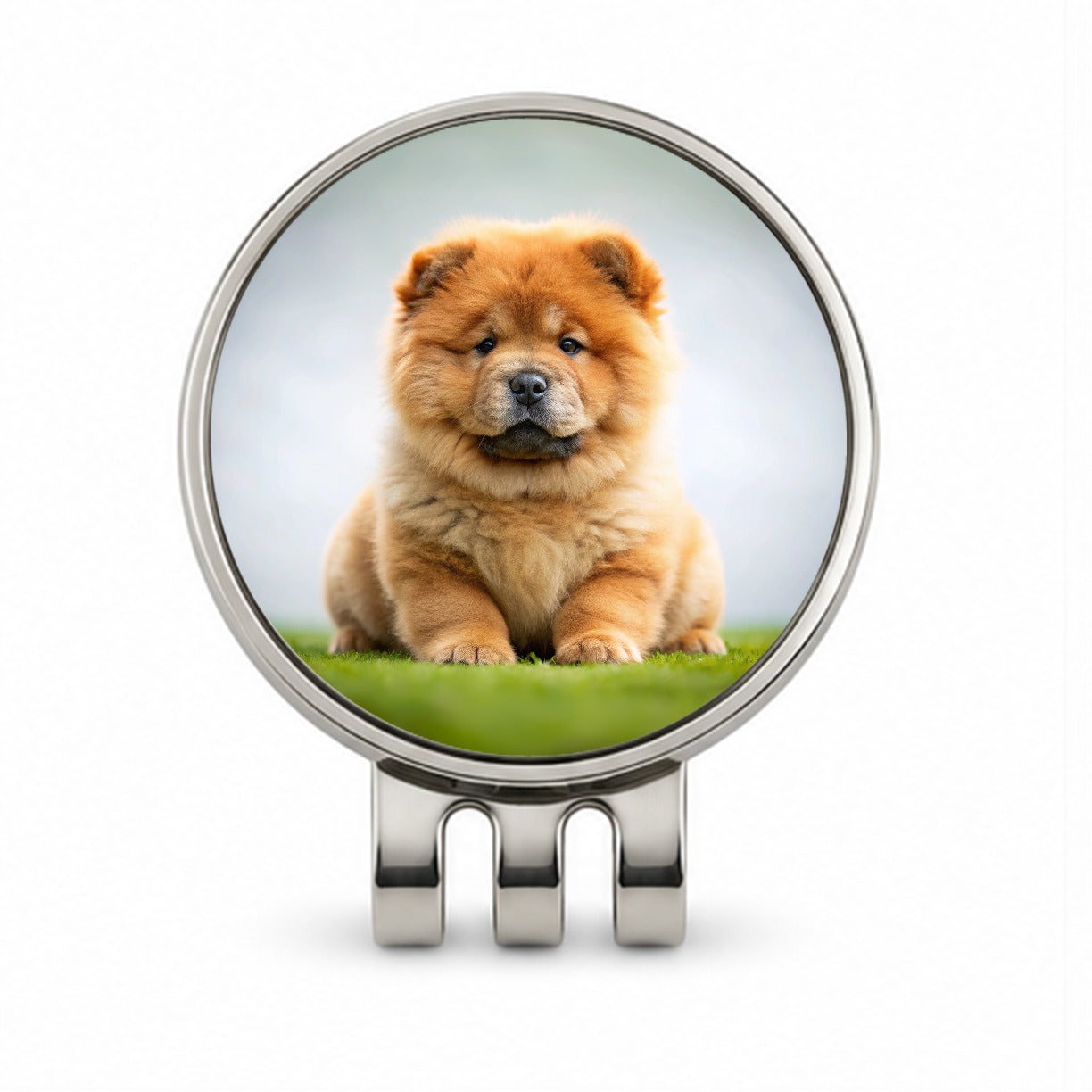 Chow Chow Dog Puppy Photo Golf Hat Clip with Ball Marker