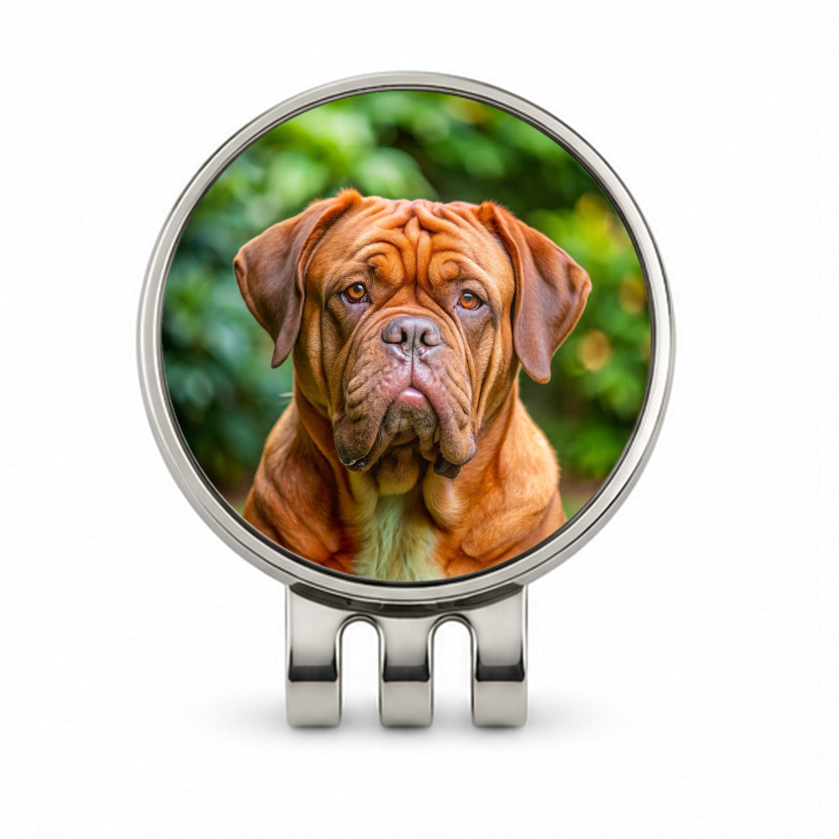 Dogues De Bordeaux Dog Photo Golf Hat Clip with Ball Marker