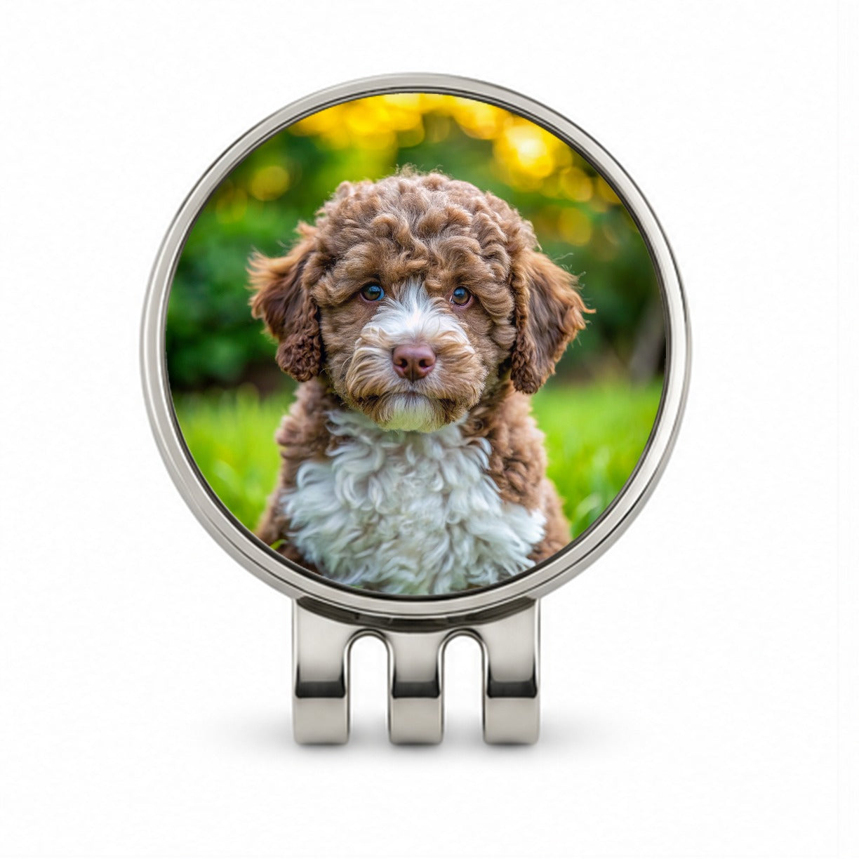 Lagotto Romagnolo Dog Puppy Photo Golf Hat Clip with Ball Marker