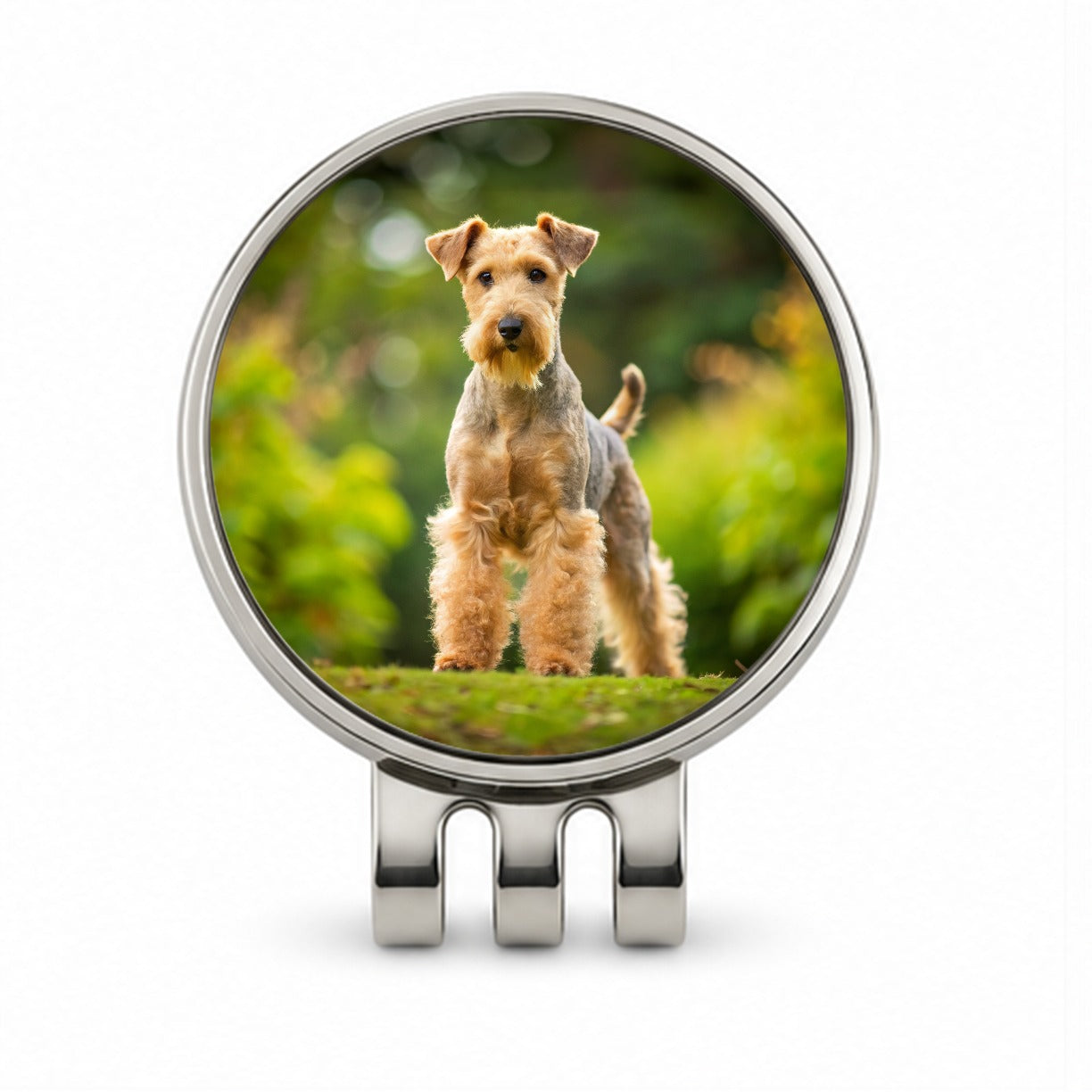 Lakeland Terrier Dog Photo Golf Hat Clip with Ball Marker