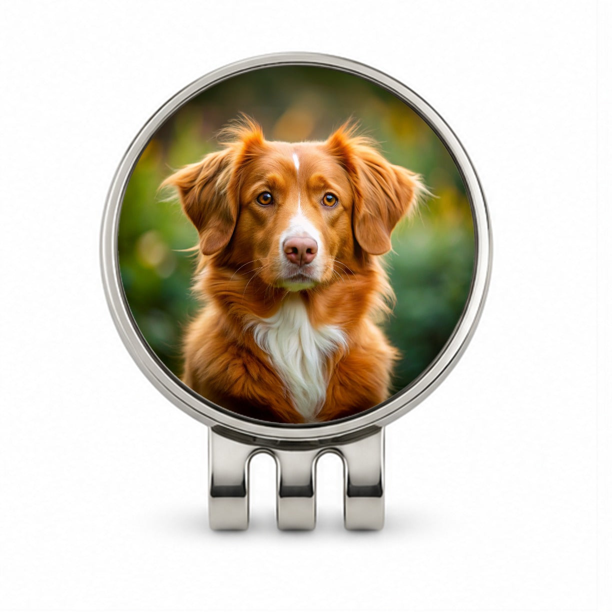 Nova Scotia Duck Tolling Retriever Dog Photo Golf Hat Clip with Ball Marker
