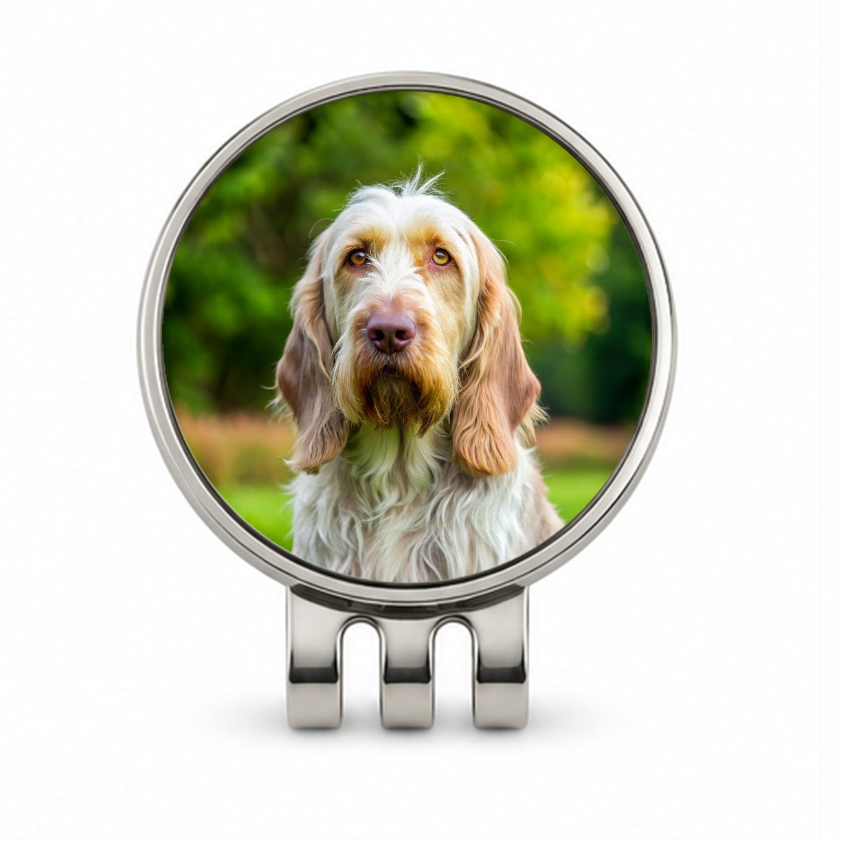 Spinone Italiano Dog Photo Golf Hat Clip with Ball Marker