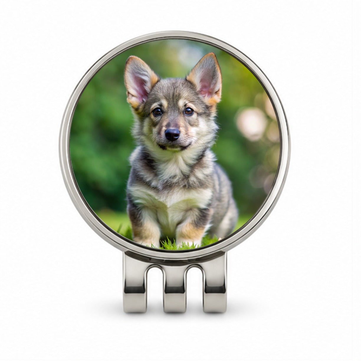 Swedish Vallhund Dog Puppy Photo Golf Hat Clip with Ball Marker