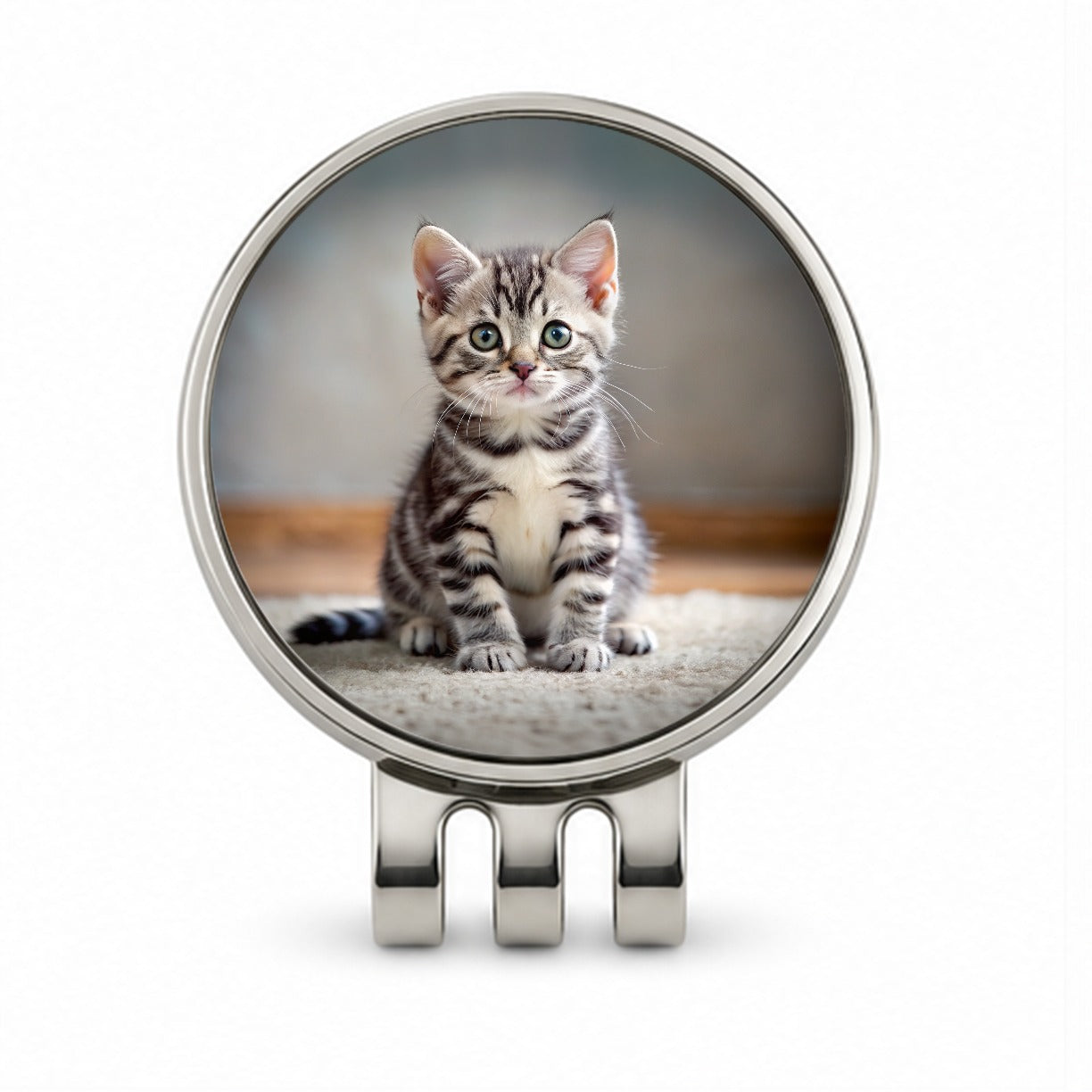 American Shorthair Cat Kitten Photo Golf Hat Clip with Ball Marker