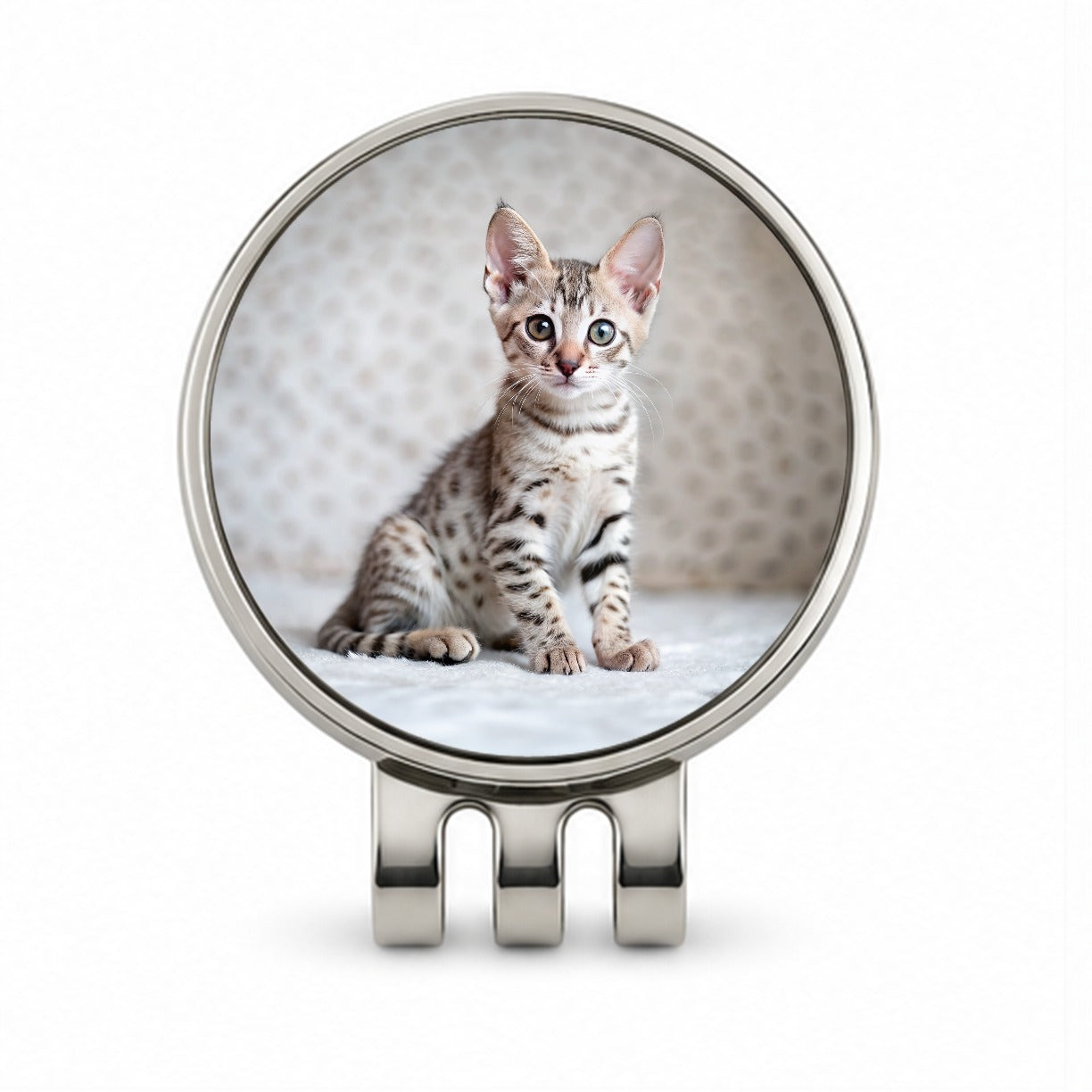 Egyptian Mau Cat Kitten Photo Golf Hat Clip with Ball Marker