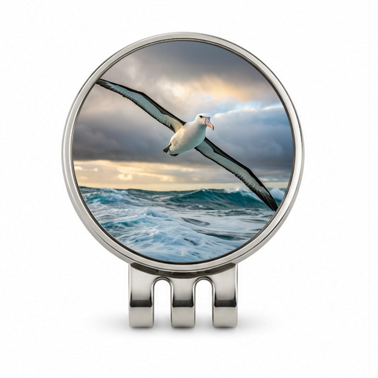 Albatross Bird Photo Golf Hat Clip with Ball Marker