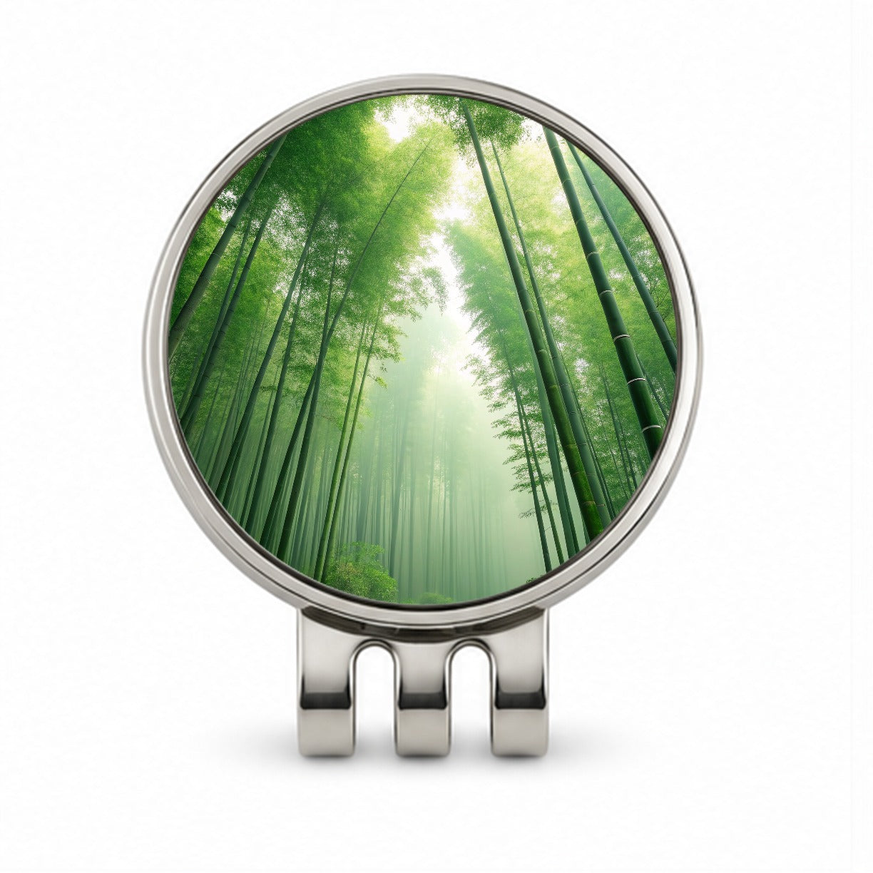 Bamboo Grove Forest Beautiful Golf Hat Clip with Ball Marker