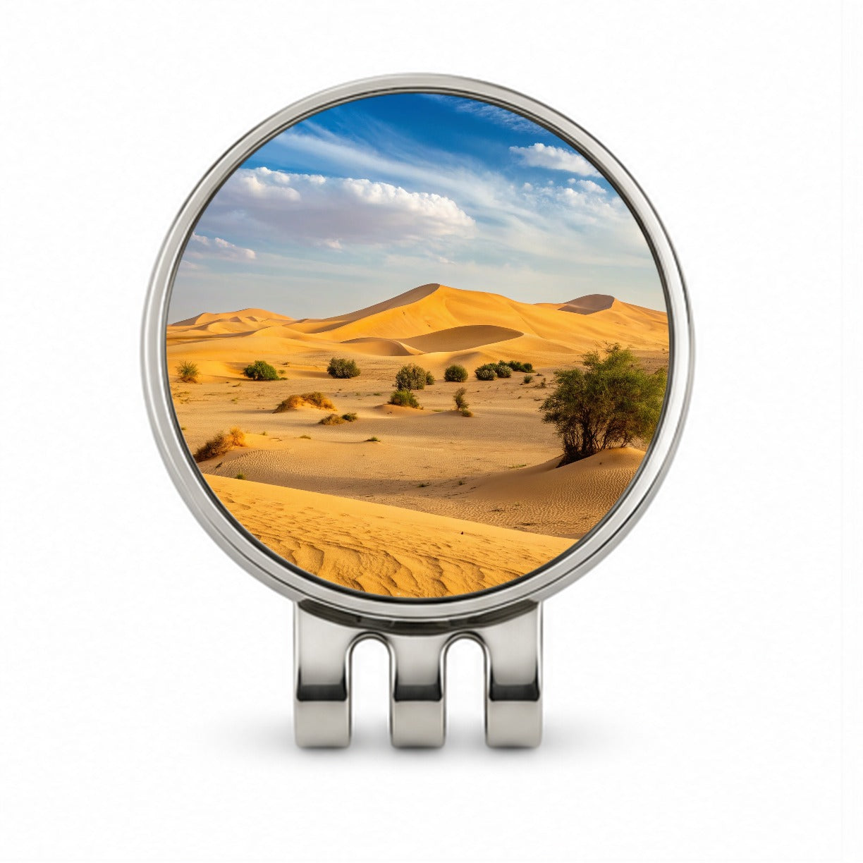 Desert Safari No People Golf Hat Clip with Ball Marker