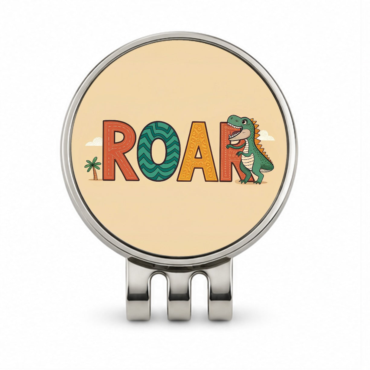 Dinosaur Roar Colorful Golf Hat Clip with Ball Marker