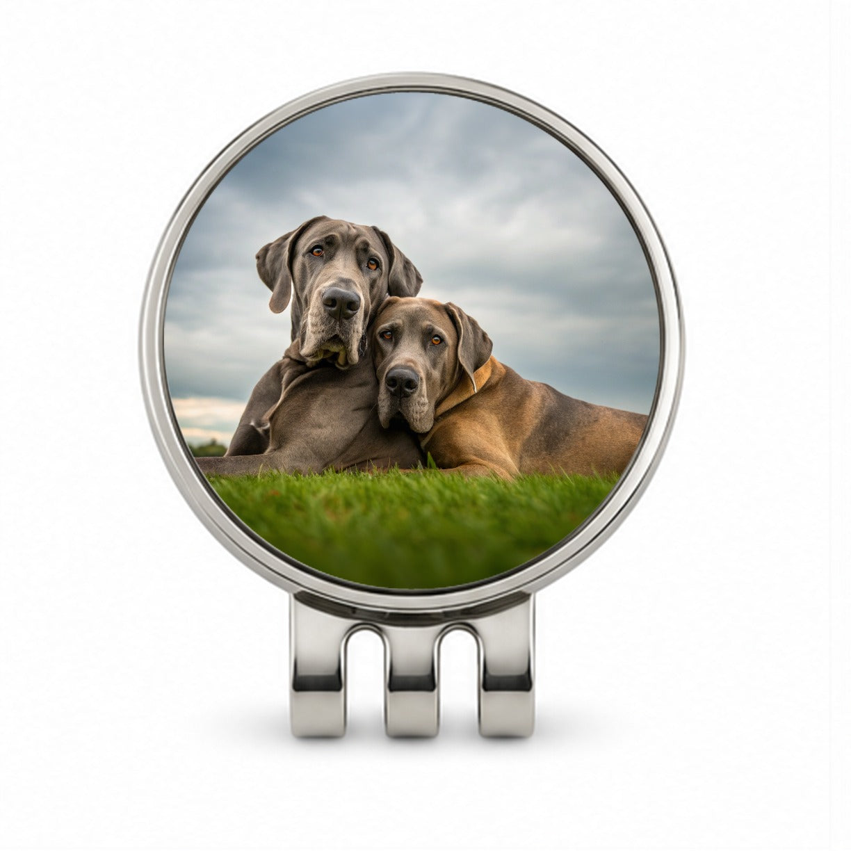 Great Danes In Love Friends Buddies Golf Hat Clip with Ball Marker