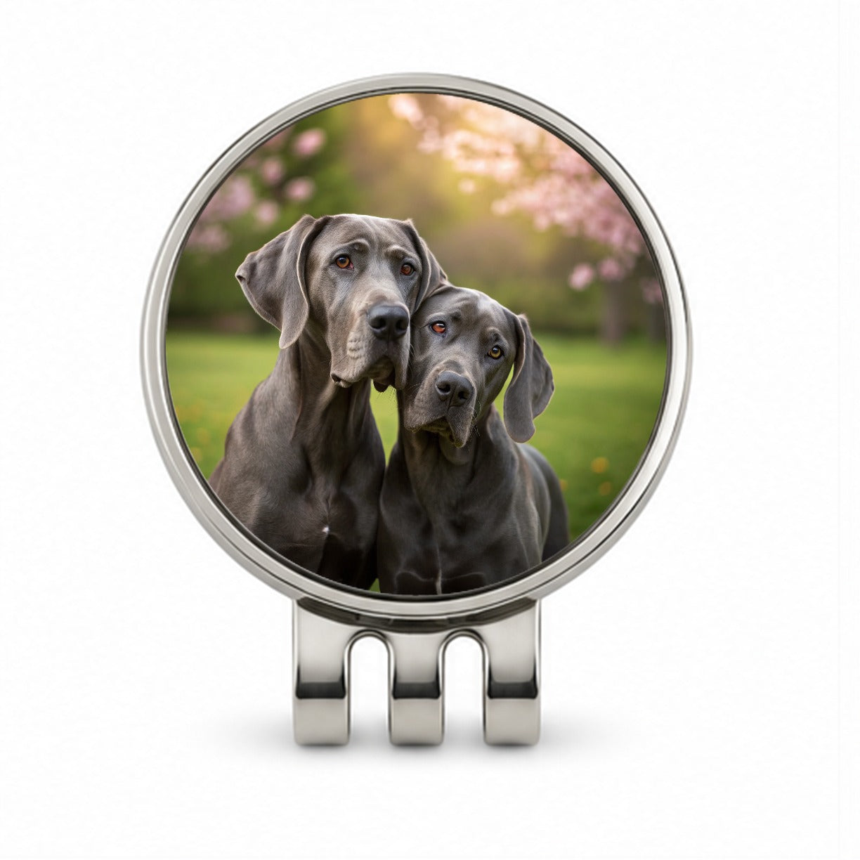 Great Danes In Love Friends Golf Hat Clip with Ball Marker