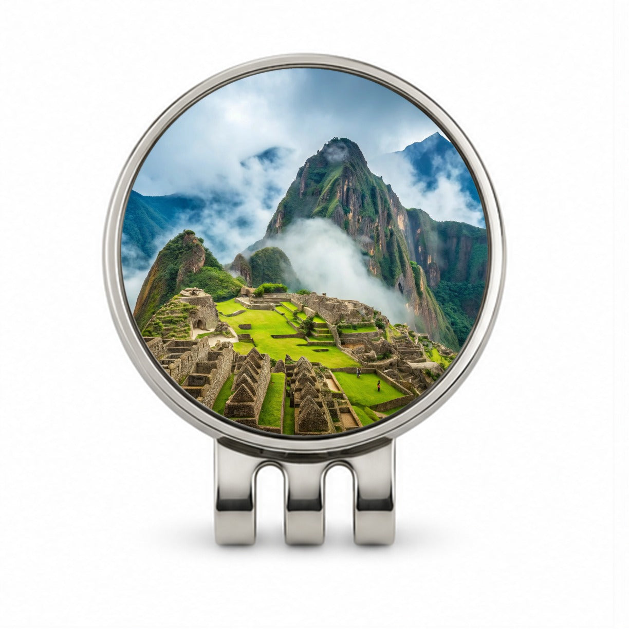 Machu Picchu Peru Travel Destination Golf Hat Clip with Ball Marker