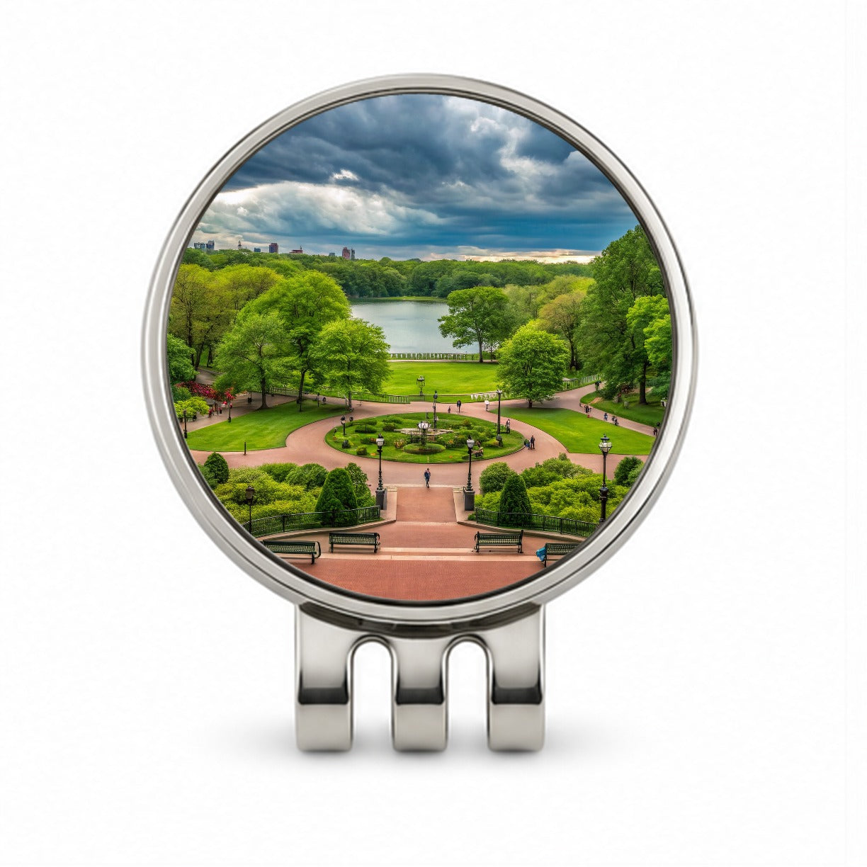 New York City NYC Central Park Golf Hat Clip with Ball Marker