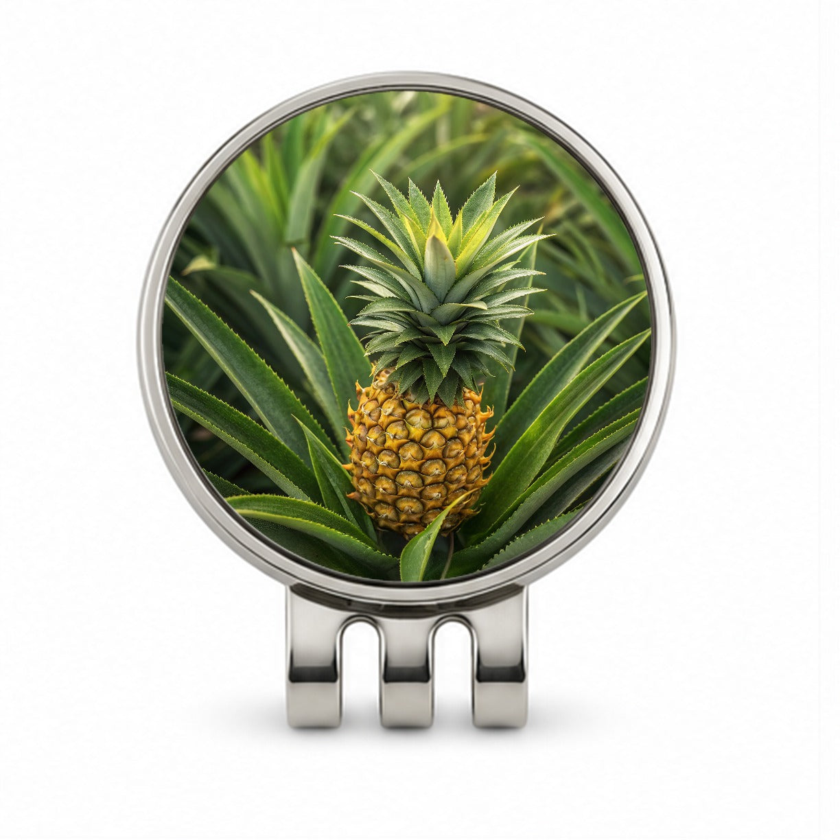 Pineapple Plant Golf Hat Clip with Ball Marker